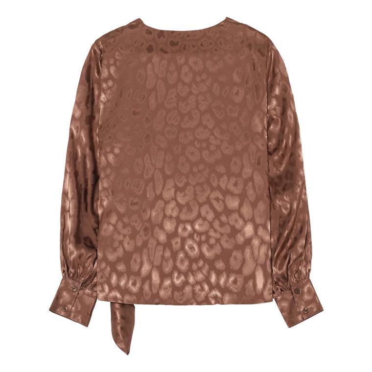 Karmamia Ines Bluse, Leo Jacquard Bronze